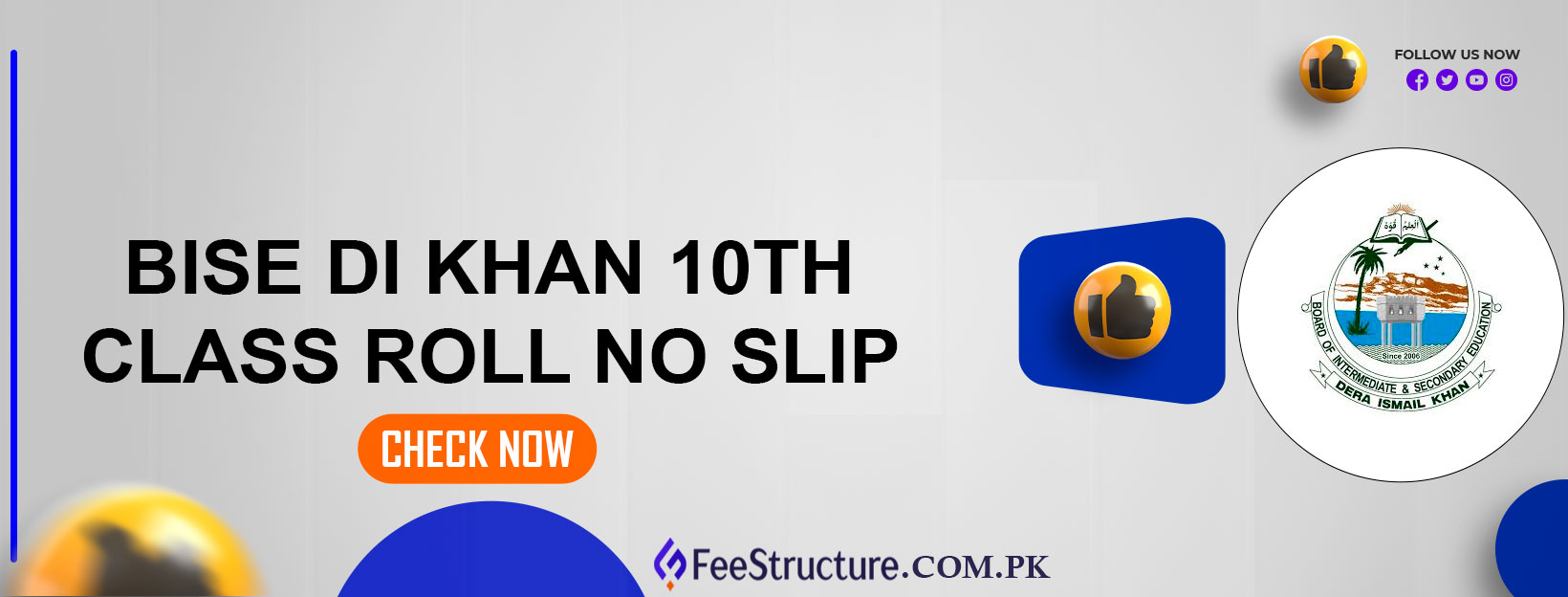 BISE DI Khan 10th Class Roll No Slip
