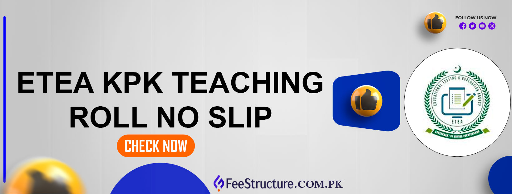 ETEA KPK Teaching Roll No Slip