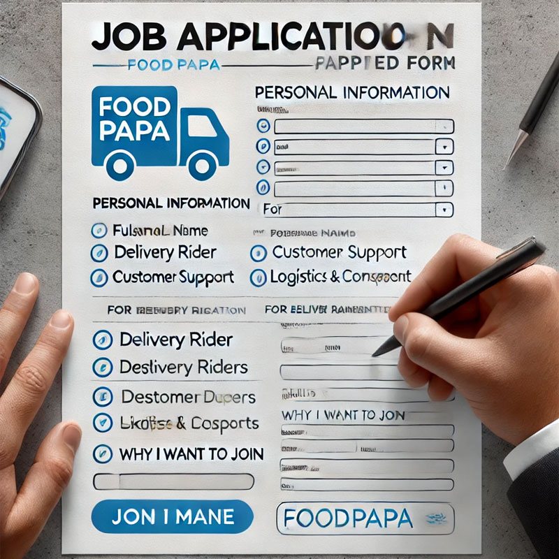 Food Papa Jobs Application Form