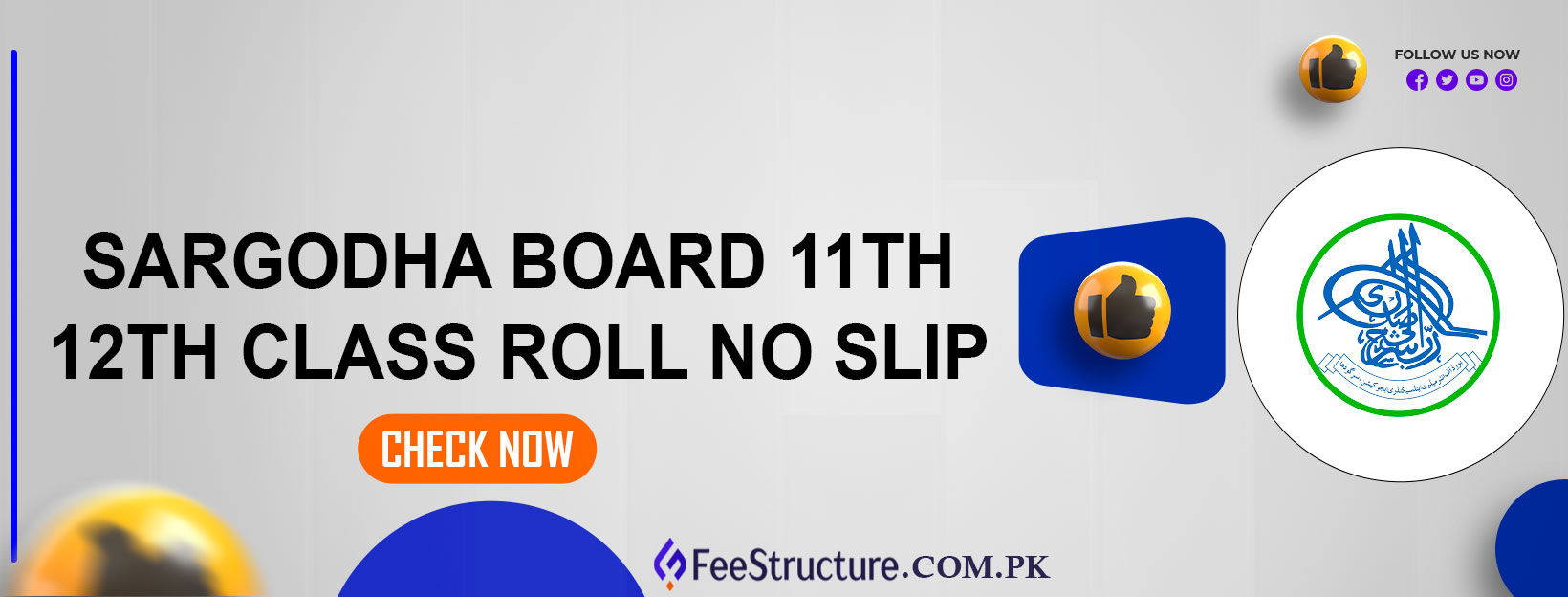 Sargodha Board 11th 12th Class Roll No Slip