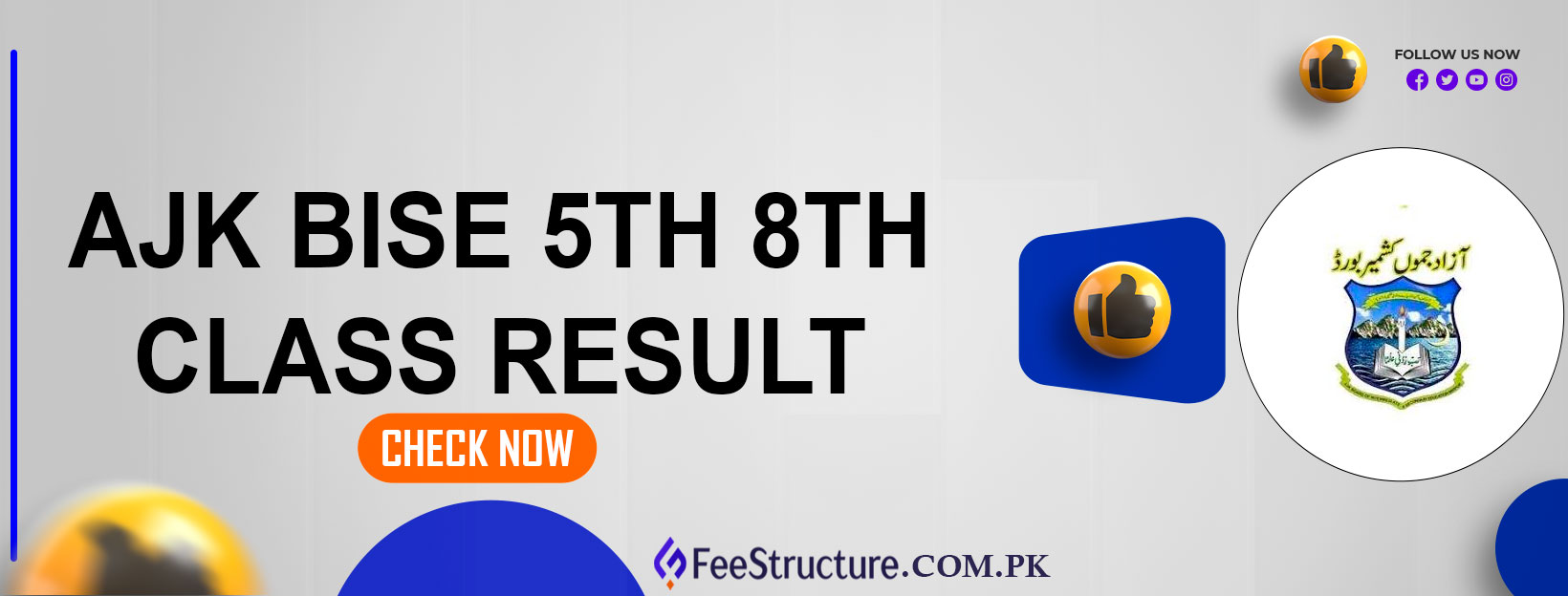 AJK BISE 5th 8th Class Result