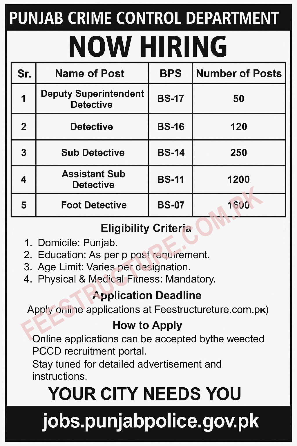 CCD Jobs Advertisement Download PDF