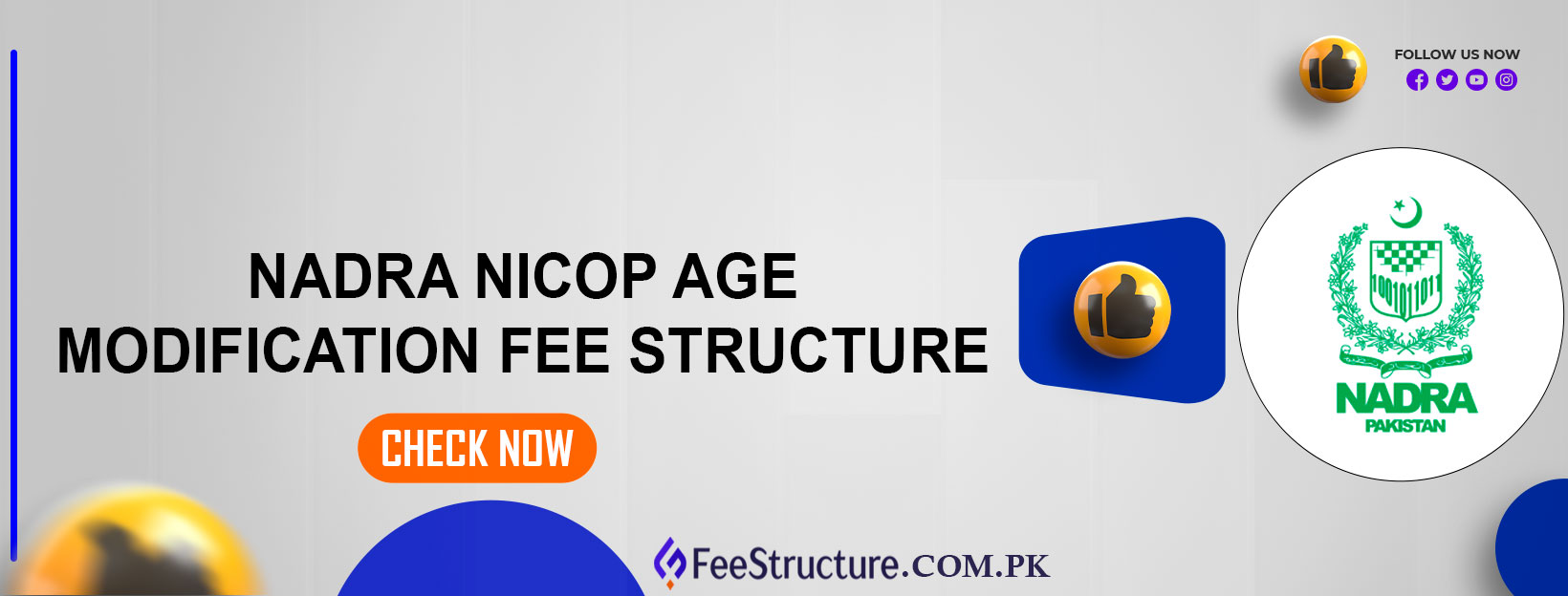 NADRA NICOP Age Modification Fee Structure