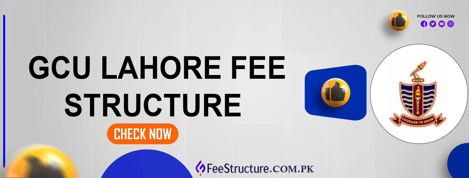 GCU Lahore Fee Structure